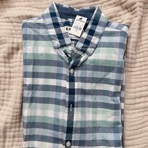 Men’s M Express Slim Soft Wash button down long sleeve